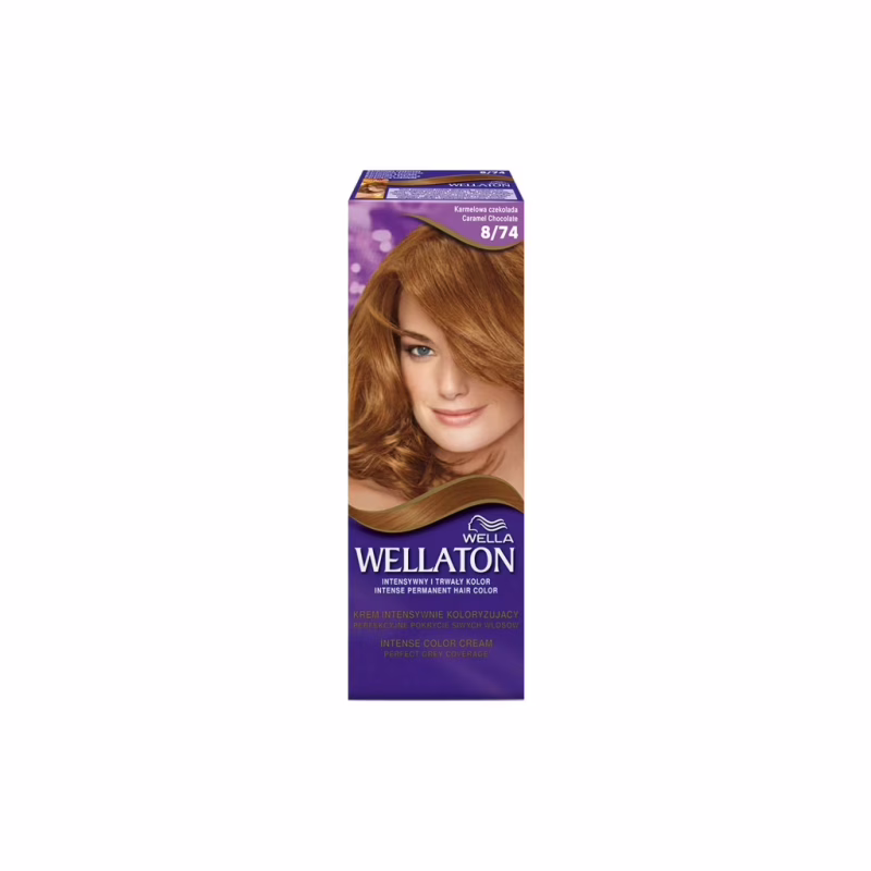 Краска для волос Wellaton 8/74 Шоколад с карамелью (4056800621194/4056800620111)