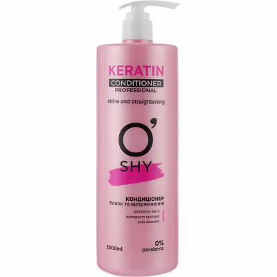 Кондиціонер для волосся O'Shy Keratin Блиск та випрямлення 1000 мл (4820195508695)