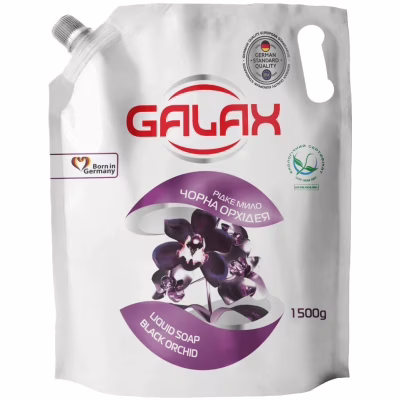 Жидкое мыло Galax Черная орхидея Дой-пак 1500 г (4823128000860)