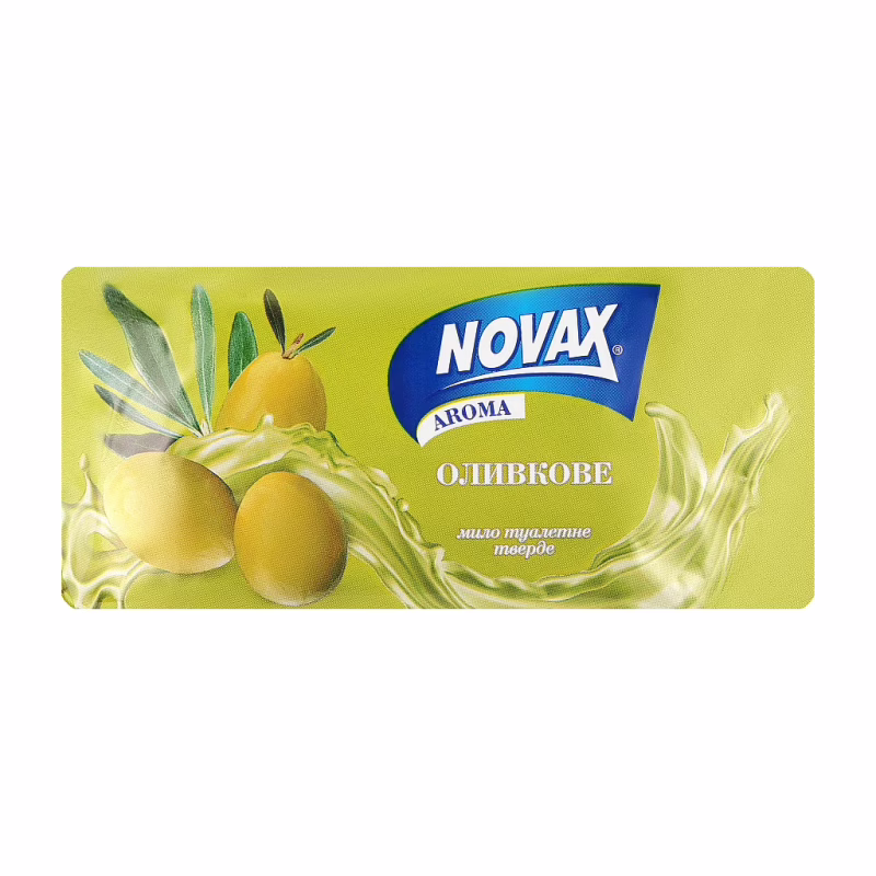 Твердое мыло Novax Aroma Оливковое 140 г (4820195509487)