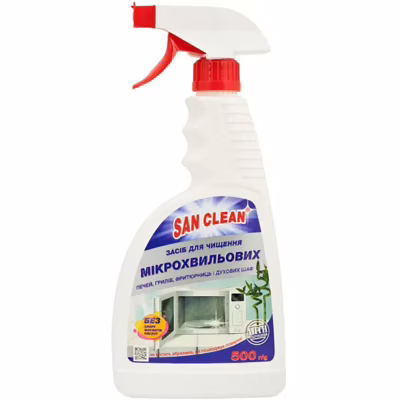 Засіб для чищення мікрохвильових печей San Clean 500 мл (4820003543016)