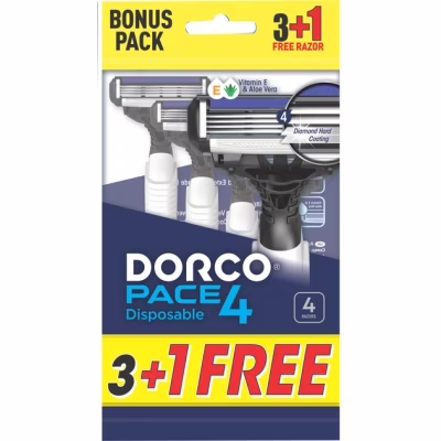 Бритва Dorco Pace 4 для мужчин 4 лезвия 4 шт. (8801038598239/8801038591261)