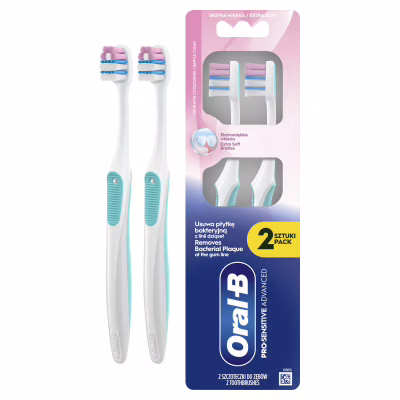 Зубна щітка Oral-B Pro-Sensitive Advanced Екстрам'яка 2 шт. (8700216567916)