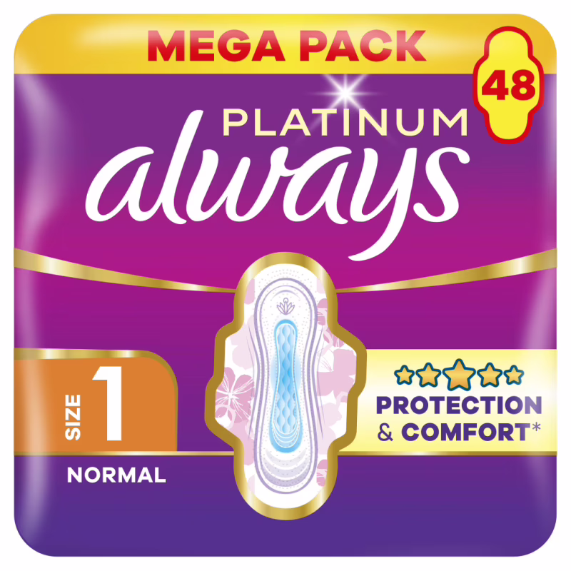 Гигиенические прокладки Always Platinum Normal Размер 1 48 шт. (8700216784719)
