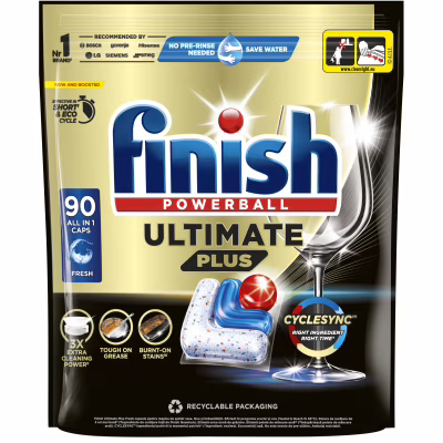 Таблетки для посудомийних машин Finish Ultimate Plus All in 1 Fresh 90 шт. (5908252018444)