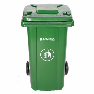 Контейнер для сміття Домівка 120L-B Зелений 120 л (000033127)