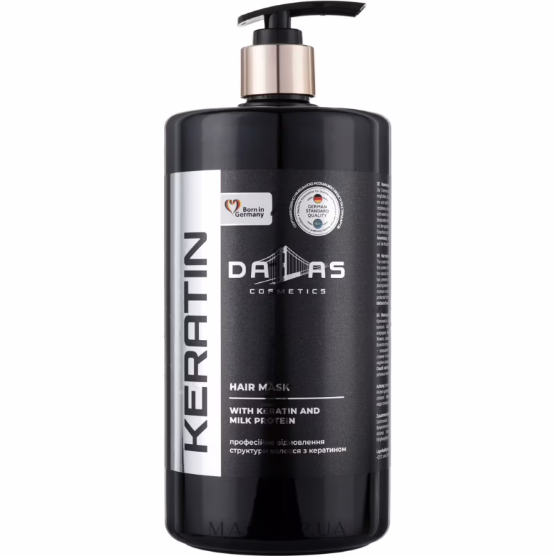Маска для волосся Dalas Cosmetics Keratin З кератином і молочним протеїном 900 мл (4823128000136)