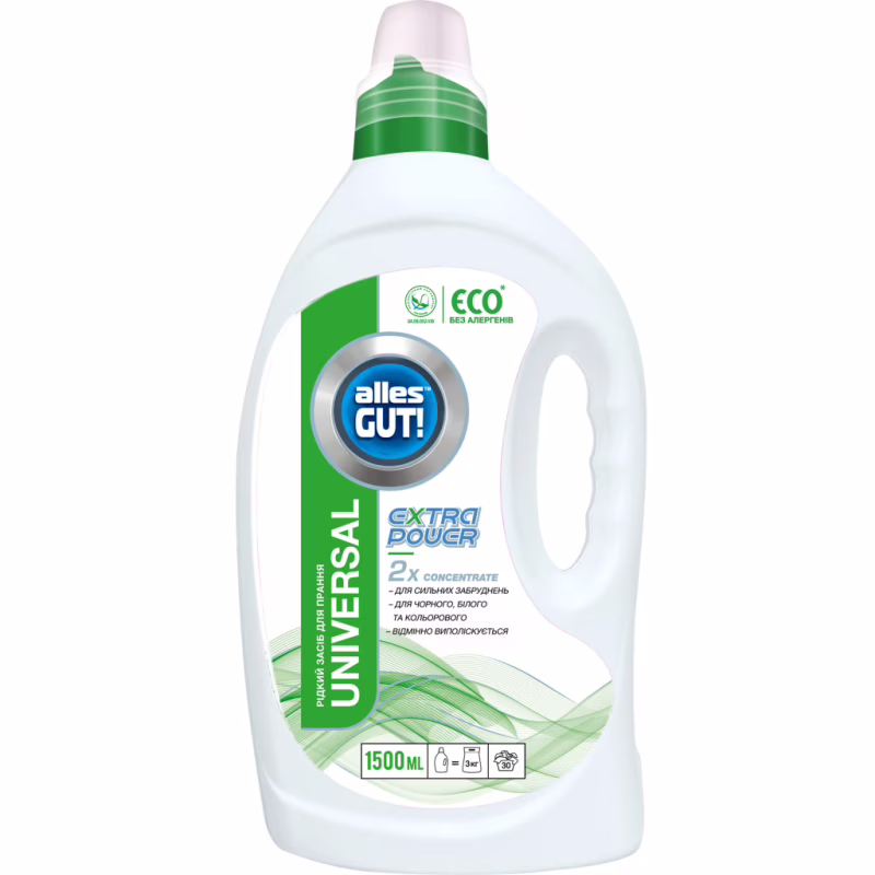 Гель для прання Alles GUT! Eco Universal Extra Power 1.5 л (4820189880462-подарунок)