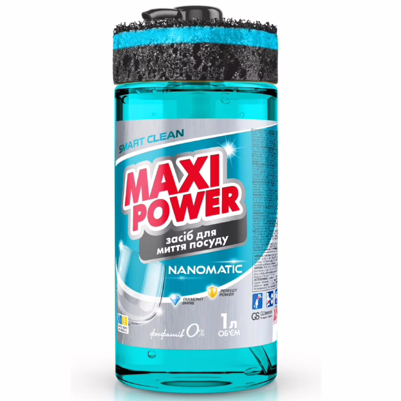 Средство для ручного мытья посуды Maxi Power Nanomatic 1 л (4820204703400)