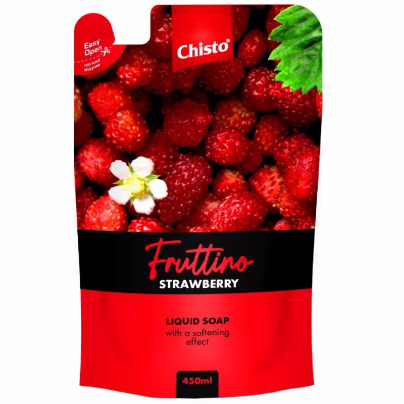 Рідке мило Fruttino Strawberry Дой-пак 450 мл (4820204703509)