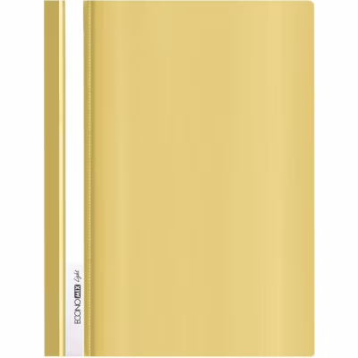 Папка-скоросшиватель Economix А4 Light без перфорации, желтая (E38503-05)