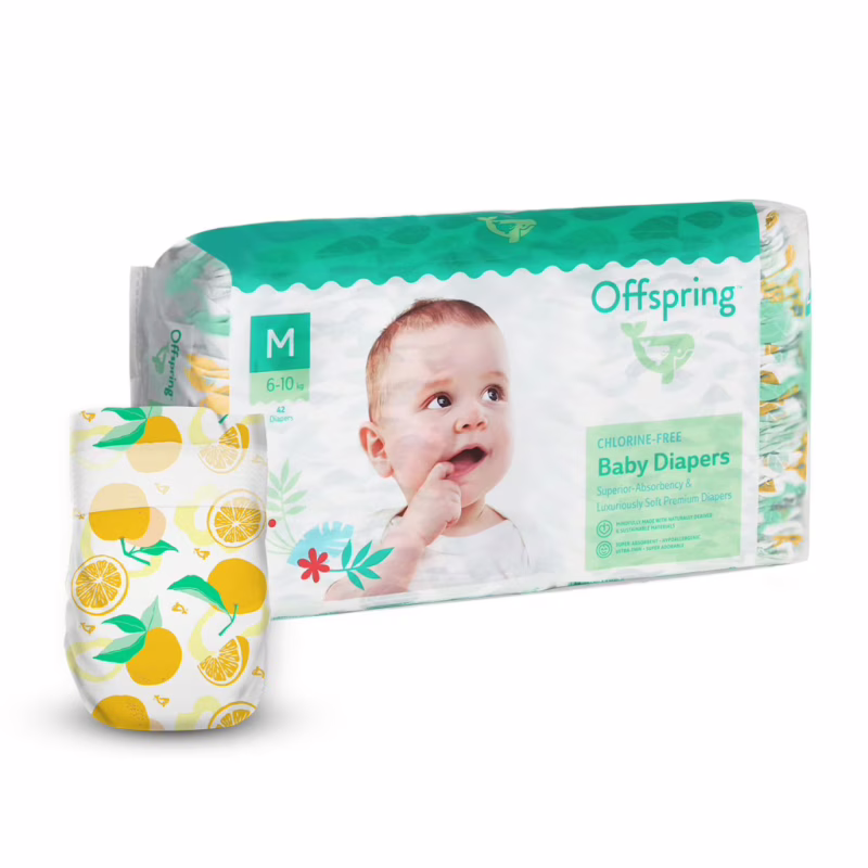 Подгузники Offspring Tangy Orange Размер M 6-10 кг 42 шт (DP-OI-FAT-M42P-TGYORN)