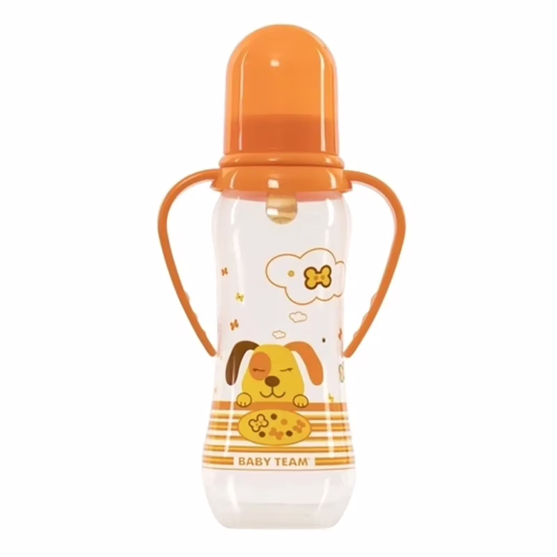 Пляшечка для годування Baby Team З латексною соскою 250 мл (4824428013116)