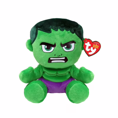М'яка іграшка Ty Marvel Халк 15 см (44004)