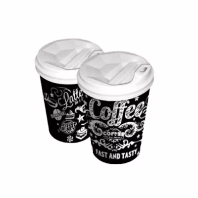 Стаканы одноразовые Romus Coffee Late бумажные 110 мл 50 шт. Черные (21471)
