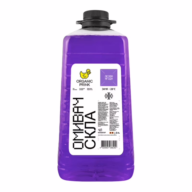 Омыватель автомобильный ORGANIC PRINK -20 °С "Лісові ягоди" 4 л (012030)