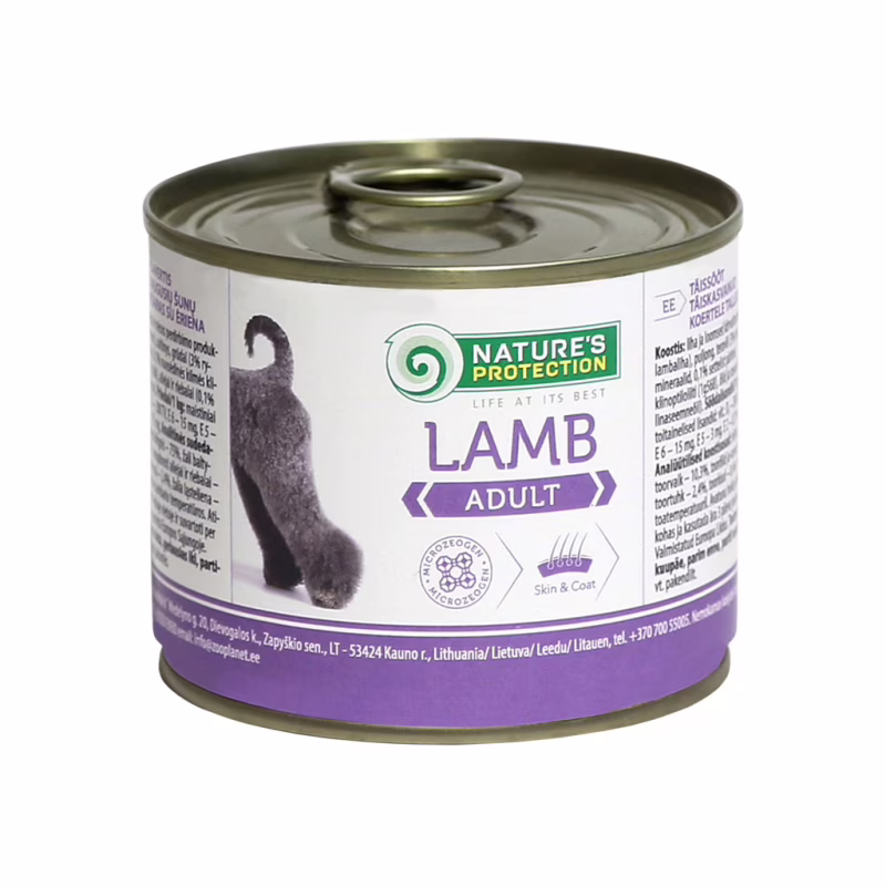 Консерви для собак Nature's Protection Adult Lamb з ягням 200 г (KIK24517)