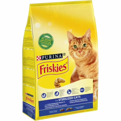 Сухой корм для кошек Purina Friskies Sterile с лососем и овощами 270 г (7613035352346)