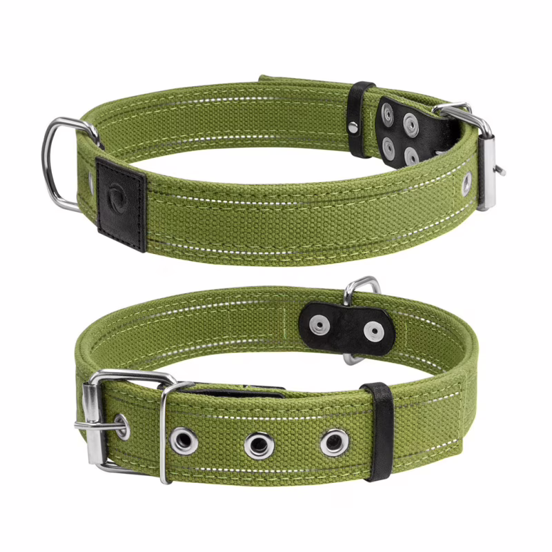 Ошейник для животных Collar Брезент двойной Ш 35 мм Д 51-63 см (6138)