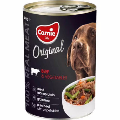 Консервы для собак Carnie Original Mono Protein Говядина с овощами 400 г (4820255193489)