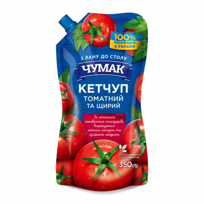 Соус Чумак Кетчуп Томатний 350 г (4823096009087)
