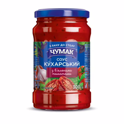 Соус Чумак Кухарський з в’яленими томатами 300 г с/б (4823096008943)