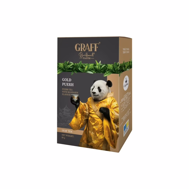 Чай Graff Gold Puer с мандарином листовой 80 г (gr.11907)
