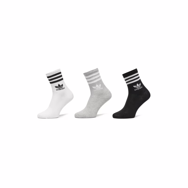 Шкарпетки Adidas Crew Sock 3str IL5023 білий сірий, чорний S (37-39) (4066762038404)