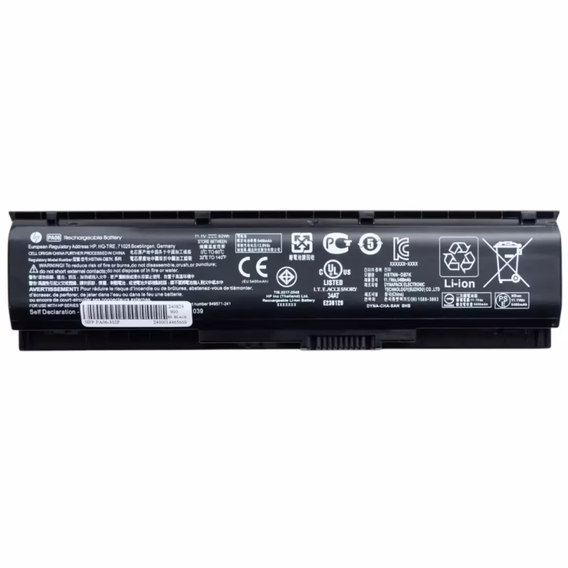 Акумулятор до ноутбука HP Omen 17 HSTNN-DB7K, 5400mAh (62Wh), 6cell, 11.1V, Li-ion (A71009)
