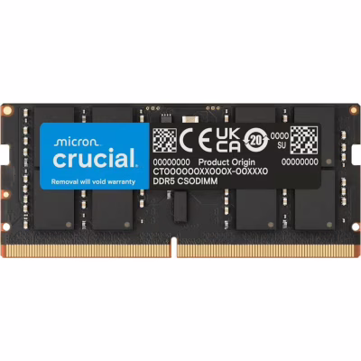 Модуль пам'яті для ноутбука SoDIMM DDR5 24GB 6400 MHz Micron (CT24G64C52CS5)