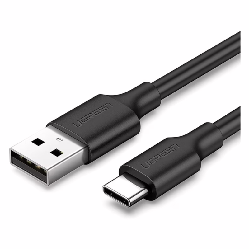 Дата кабель USB 2.0 AM to USB-C 3.0m 3.0A 18W US287 Black Ugreen (60826)