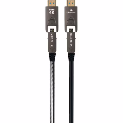 Кабель мультимедійний HDMI M to HDMI M 20.0m V2.0 4K60Hz A/D to A/D AOC Cablexpert (CCAP-HDMIDD-AOC-20M)