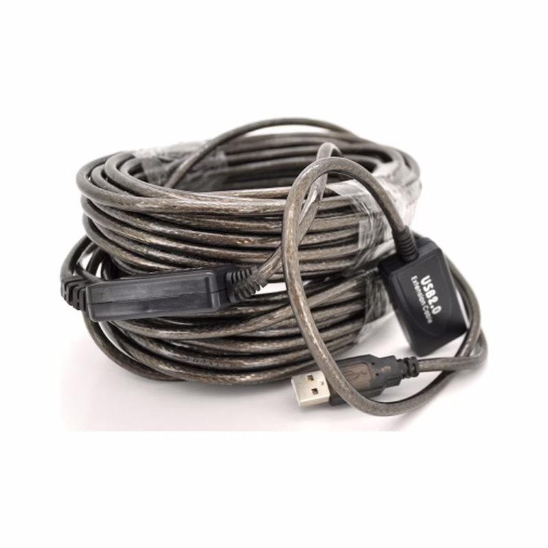 Дата кабель USB 2.0 AM/AF 20.0m active transparent Voltronic (YT-AECWC AM/AF-20.0m)