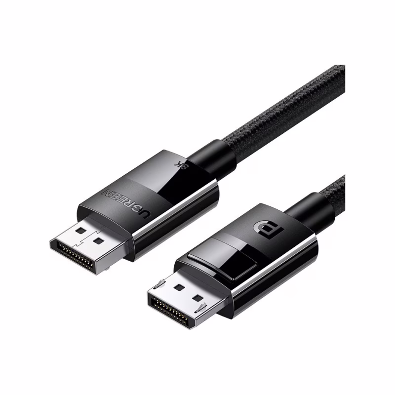 Кабель мультимедийный DisplayPort M to DisplayPort M 5.0m V1.4 braided DP114 black Ugreen (80394)