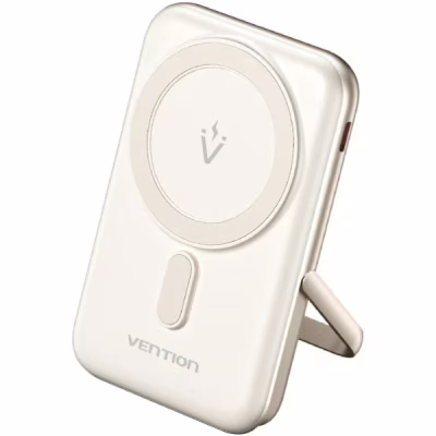 Батарея універсальна Vention Magnetic Wireless 10000mAh 20W PD USB-C In/Out, QI-15W White (FHNW0)