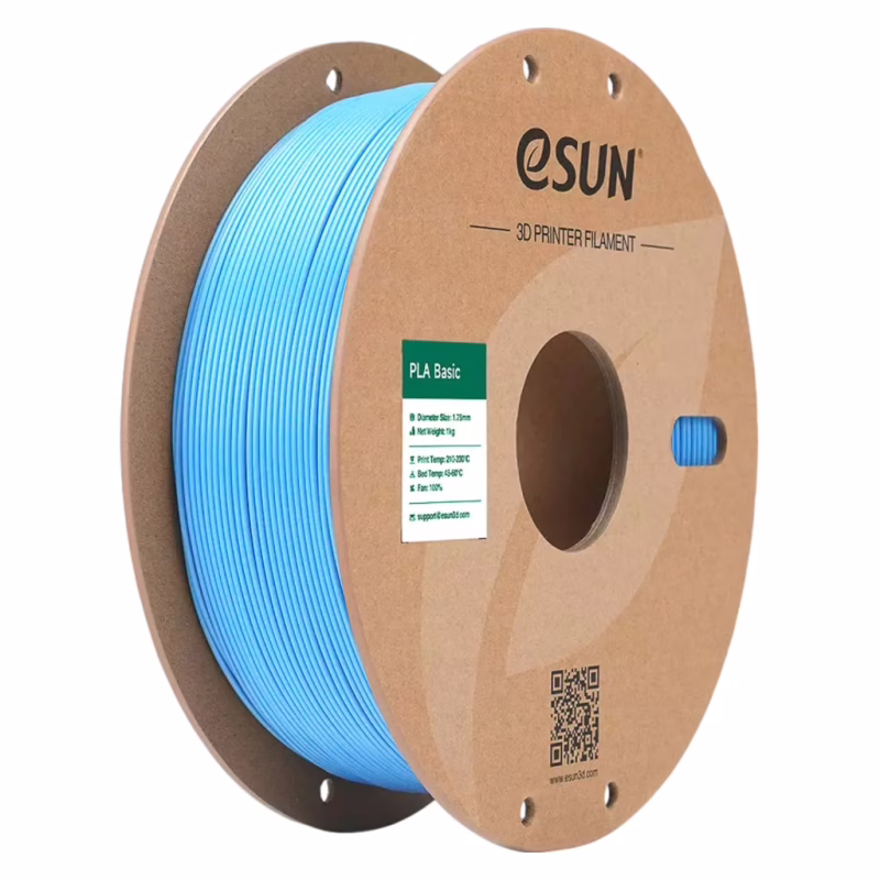 Пластик для 3D-принтера eSUN PLA BASIC 1,75mm 1kg LIGHT BLUE (PLA-BASIC175Q-U1P1)