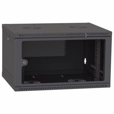 Шафа настінна Ipcom 4U, 600*350, RAL9005 (СН-4U-060х035-ДС-9005)