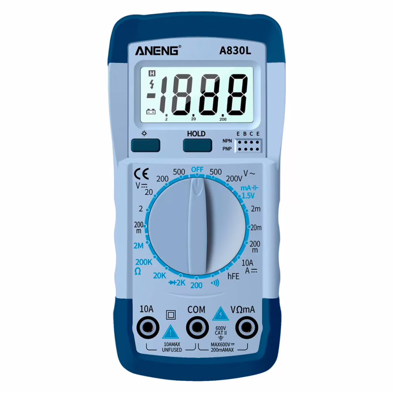 Цифровой мультиметр ANENG AN-A830L, V, A, R (AN-A830L)