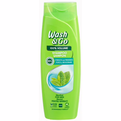 Шампунь Wash&Go С ментолом для всех типов волос 360 мл (8008970056821)