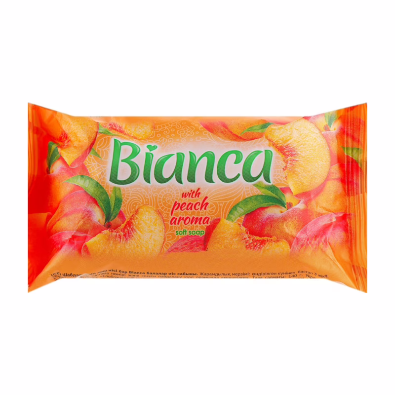 Тверде мило Bianca З ароматом персику 140 г (4820023369672)