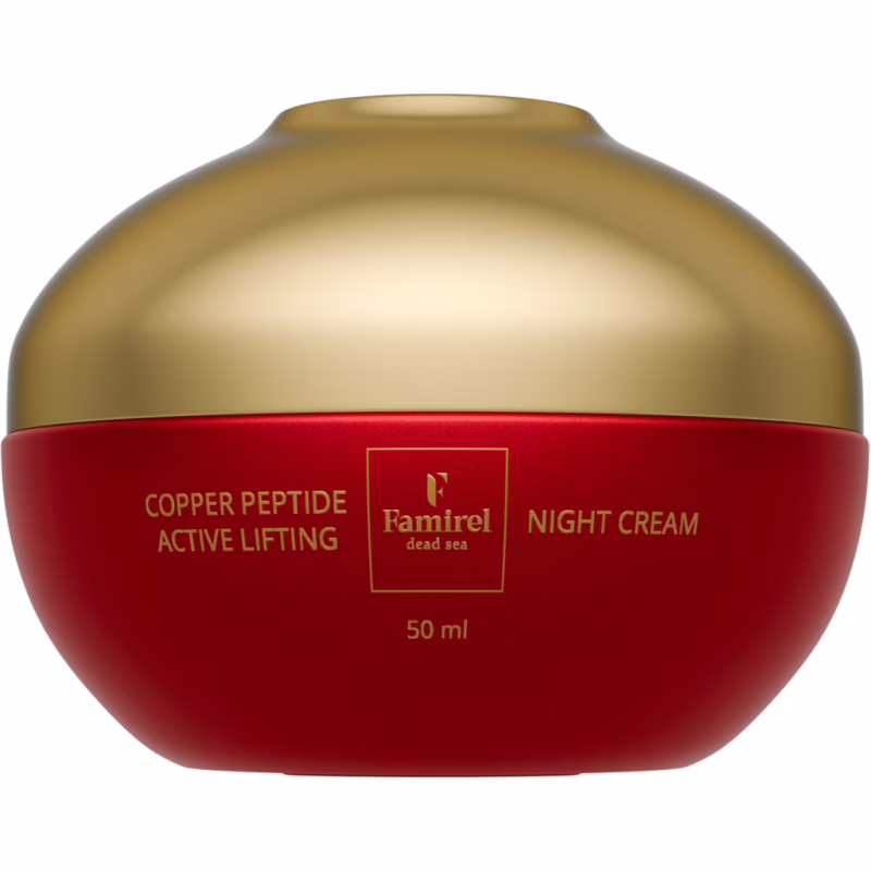Крем для обличчя Famirel Copper Peptide Night Cream Нічний Ліфтинг-актив з пептидами міді 50 мл (7290114085274)
