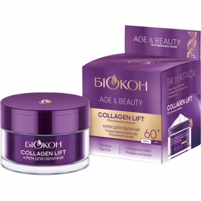 Крем для обличчя Біокон Age & Beauty Collagen Lift 60+ 50 мл (4823110302323)