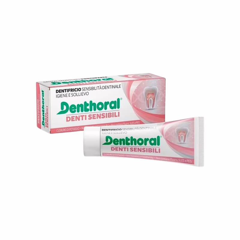 Зубная паста Denthoral Dentifricio Sensitive Teeth Для чувствительных зубов 75 мл (8002185041405)