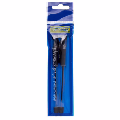 Ручка масляная Buromax MaxOFFICE 2 шт., в блистере, черная (BM.8352-02-2)
