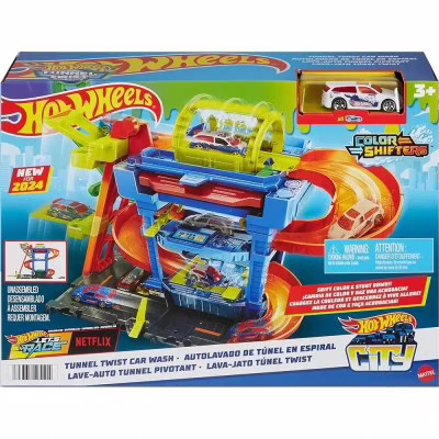 Автотрек Hot Wheels City Автомийка: Скажені віражі (HTN80)