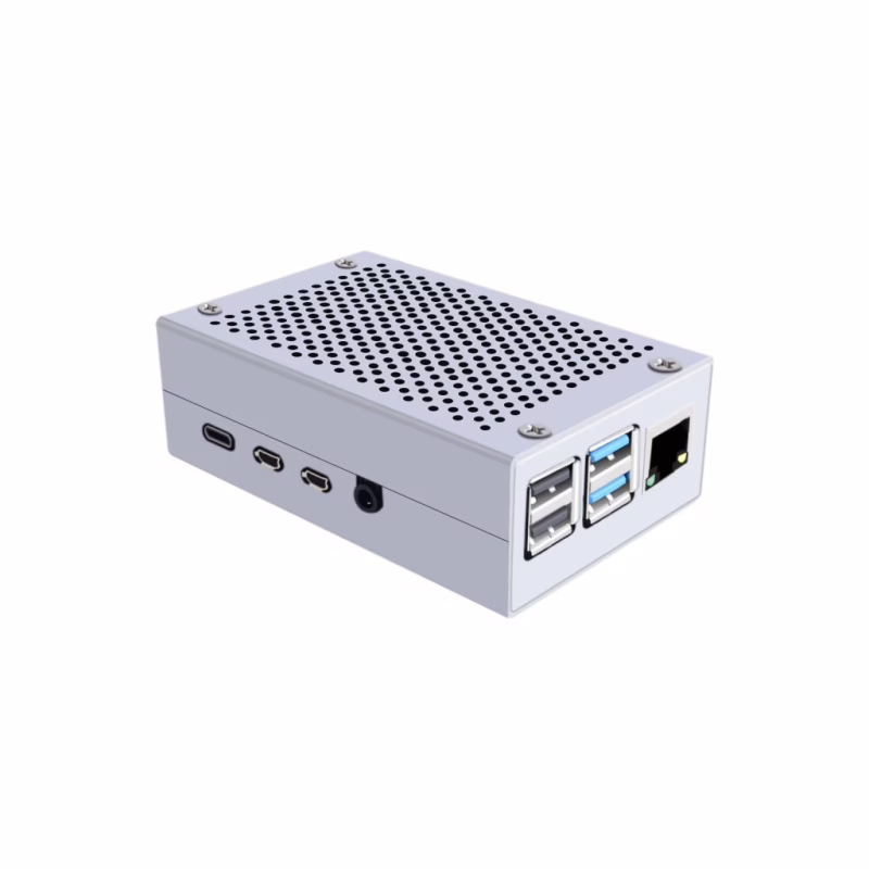 Корпус для Мікро ПК Pi HUT for Raspberry Pi 4 Alu (102500)