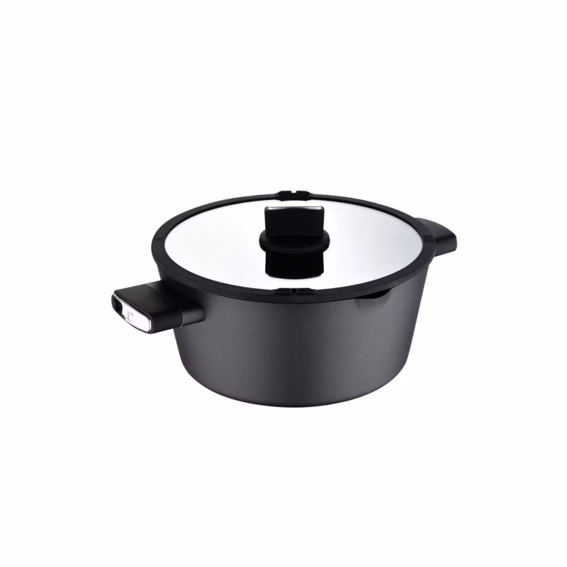 Кастрюля Bergner Ion, з кришкою 6 л (BG-35802-BK)