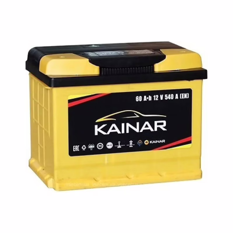 Акумулятор автомобільний KAINAR STANDART 60Ah (+/-) (550EN) (060 2611120)