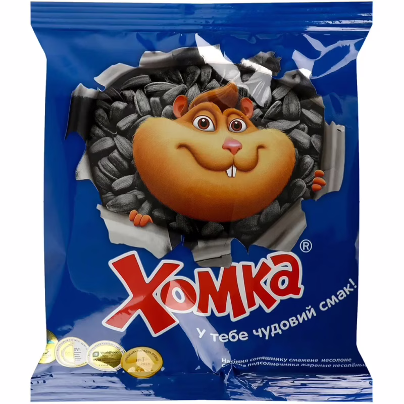 Семена подсолнечника Хомка жареное 125 г (4820134943099)