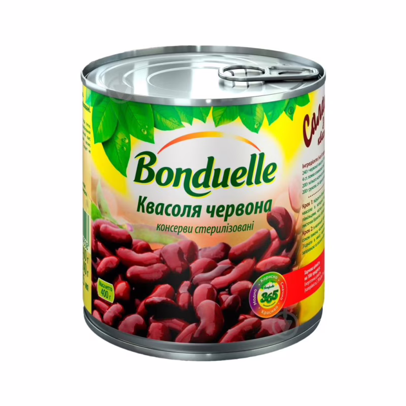 Овощная консервация Bonduelle Фасоль красная 400 г (3083680009508)